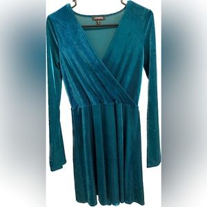 Express Teal Mini Dress